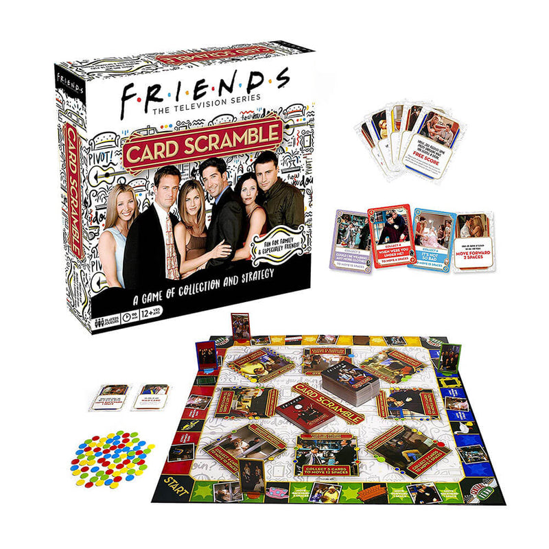 Aquarius Friends Card Scramble Board Game