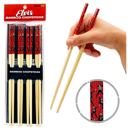 Gamago Eco-friendly Elvis Jailhouse Bamboo Chopsticks